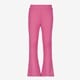 Geribde meisjes flared broek roze