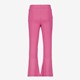 Geribde meisjes flared broek roze