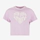 Cropped meisjes T-shirt lila