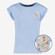 Meisjes T-shirt met backprint blauw