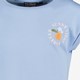 Meisjes T-shirt met backprint blauw