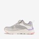 Meisjes dad sneakers metallic pastel