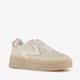 Dames sneakers plateauzool beige goud