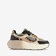 Dames dad sneakers met dierenprint