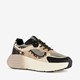 Dames dad sneakers met dierenprint