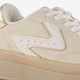 Dames sneakers plateauzool beige goud
