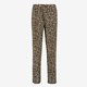 Dames pantalon met panterprint beige