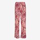 Dames broek met paisley print roze