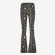 Dames flared broek ikat print zwart wit