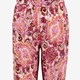 Dames broek met paisley print roze