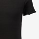 Meisjes rib T-shirt zwart