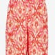 Wijde meisjes broek met print roze