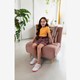 Basic meisjes rib T-shirt oranje