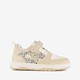 Meisjes sneakers met luipaardprint beige