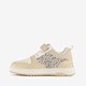 Meisjes sneakers met luipaardprint beige