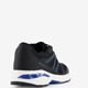 Heren hardloopschoenen zwart blauw