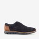 Suede heren veterschoenen navy