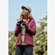 Dames outdoor softshell jas roze