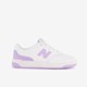 PSB80 leren meisjes sneakers wit lila