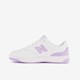 PSB80 leren meisjes sneakers wit lila
