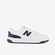 PSB80 leren jongens sneakers wit blauw