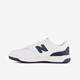 PSB80 leren jongens sneakers wit blauw