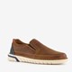 Leren heren instappers cognac