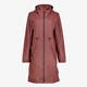 Dames parka regenjas rood