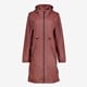 Dames parka regenjas rood
