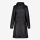 Dames parka regenjas zwart