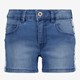 Meisjes denim short met borduursels