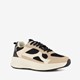 Dames dad sneakers beige zwart