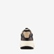 Dames dad sneakers beige zwart