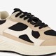 Dames dad sneakers beige zwart