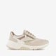 Suede dames sneakers beige taupe