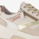 Suede dames sneakers beige taupe