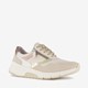 Suede dames sneakers beige taupe