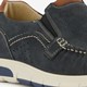 Leren heren instappers blauw