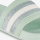Meisjes badslippers met glitters mintgroen