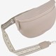 Dames schoudertas met print taupe