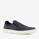 ECCO leren heren instappers donkerblauw wit