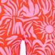 Dames flared broek met print roze