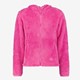 Fluffy fleece vest roze