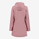 Lange gevoerde dames regenjas roze