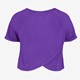 Cropped meisjes sport T-shirt paars