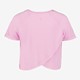 Cropped meisjes sport T-shirt roze
