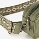 Dames schoudertasje groen met print