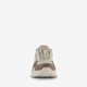 Dames dad sneakers beige roze