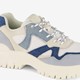 Dames dad sneakers wit denim