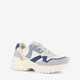 Dames dad sneakers wit denim